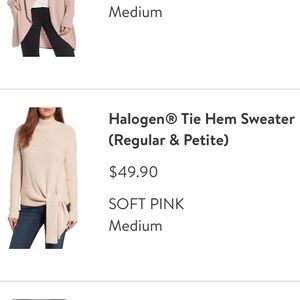 Halogen tie hem sweater